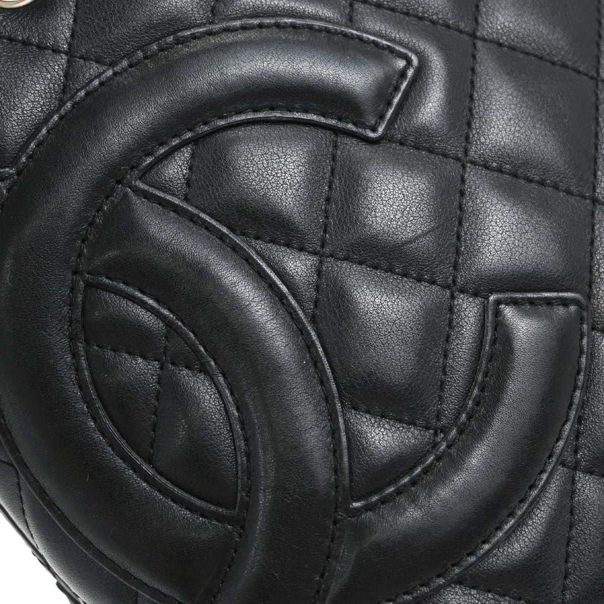 Chanel Black Calfskin Cambon Ligne Tote Handbag