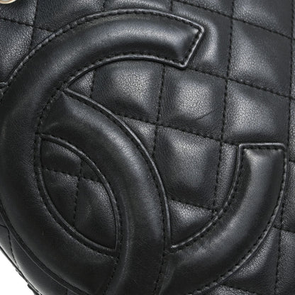 Chanel Black Calfskin Cambon Ligne Tote Handbag