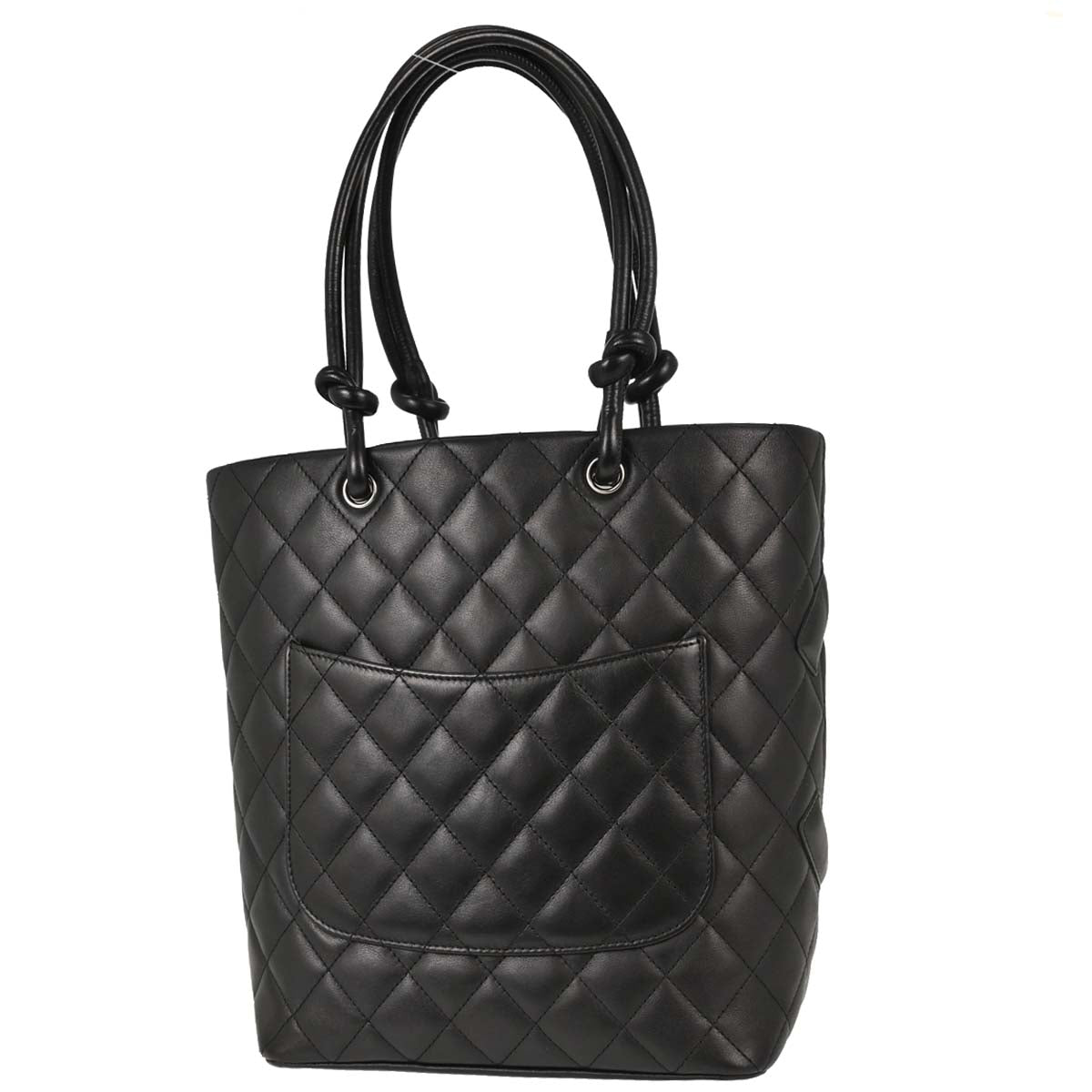 Chanel 2003-2004 Black Calfskin Cambon Ligne Tote Handbag