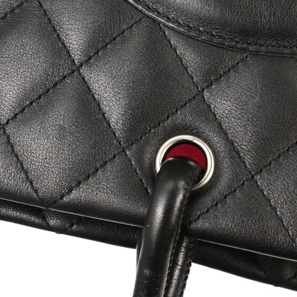 Chanel 2003-2004 Black Calfskin Cambon Ligne Tote Handbag