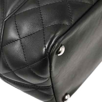 Chanel 2003-2004 Black Calfskin Cambon Ligne Tote Handbag