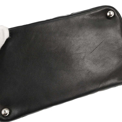 Chanel 2003-2004 Black Calfskin Cambon Ligne Tote Handbag