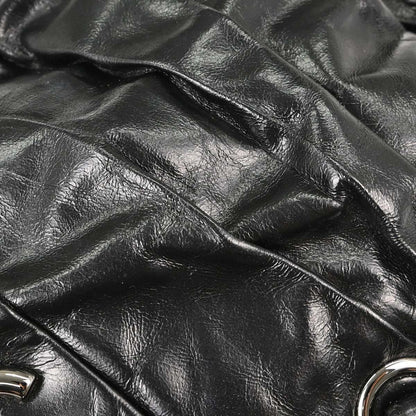 Chanel Black Calfskin Twisted Tote Handbag