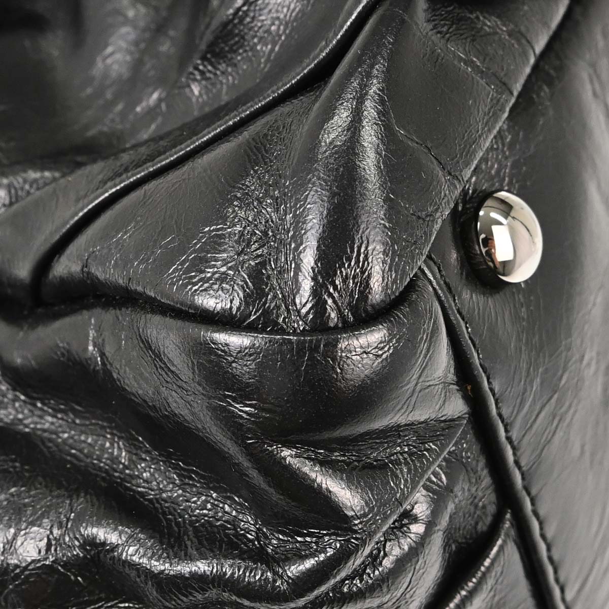 Chanel Black Calfskin Twisted Tote Handbag