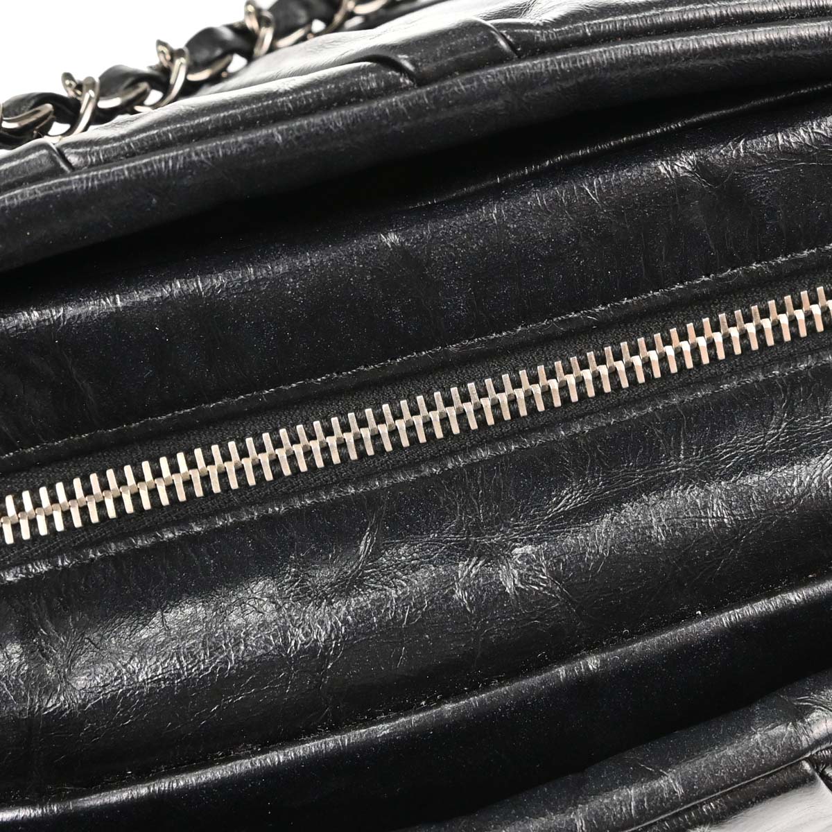 Chanel Black Calfskin Twisted Tote Handbag