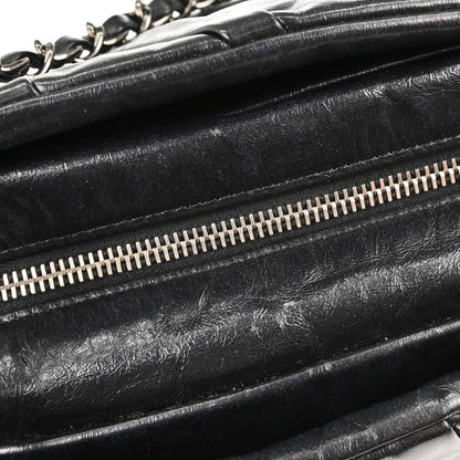 Chanel Black Calfskin Twisted Tote Handbag