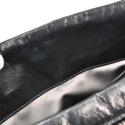 Chanel Black Calfskin Twisted Tote Handbag