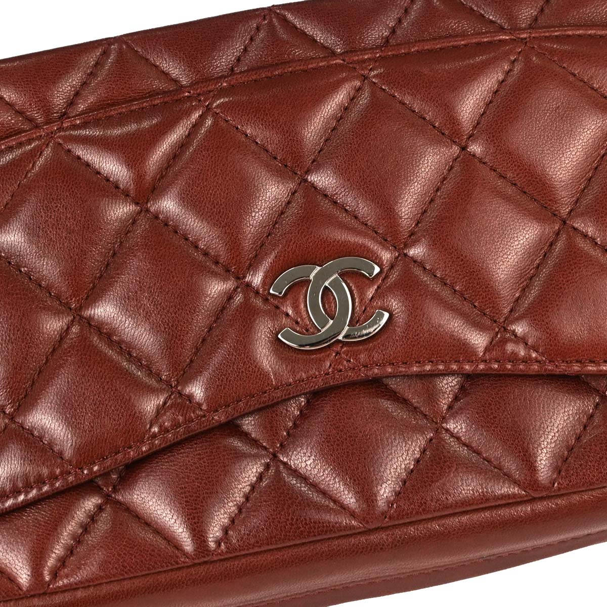 Chanel Brown Lambskin Handbag