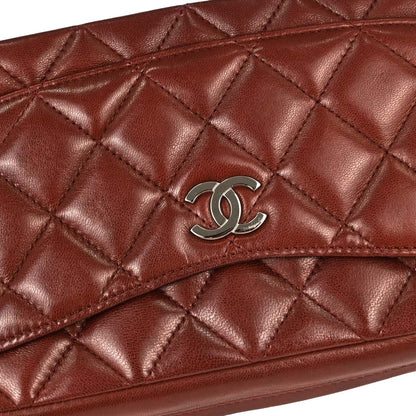 Chanel Brown Lambskin Handbag
