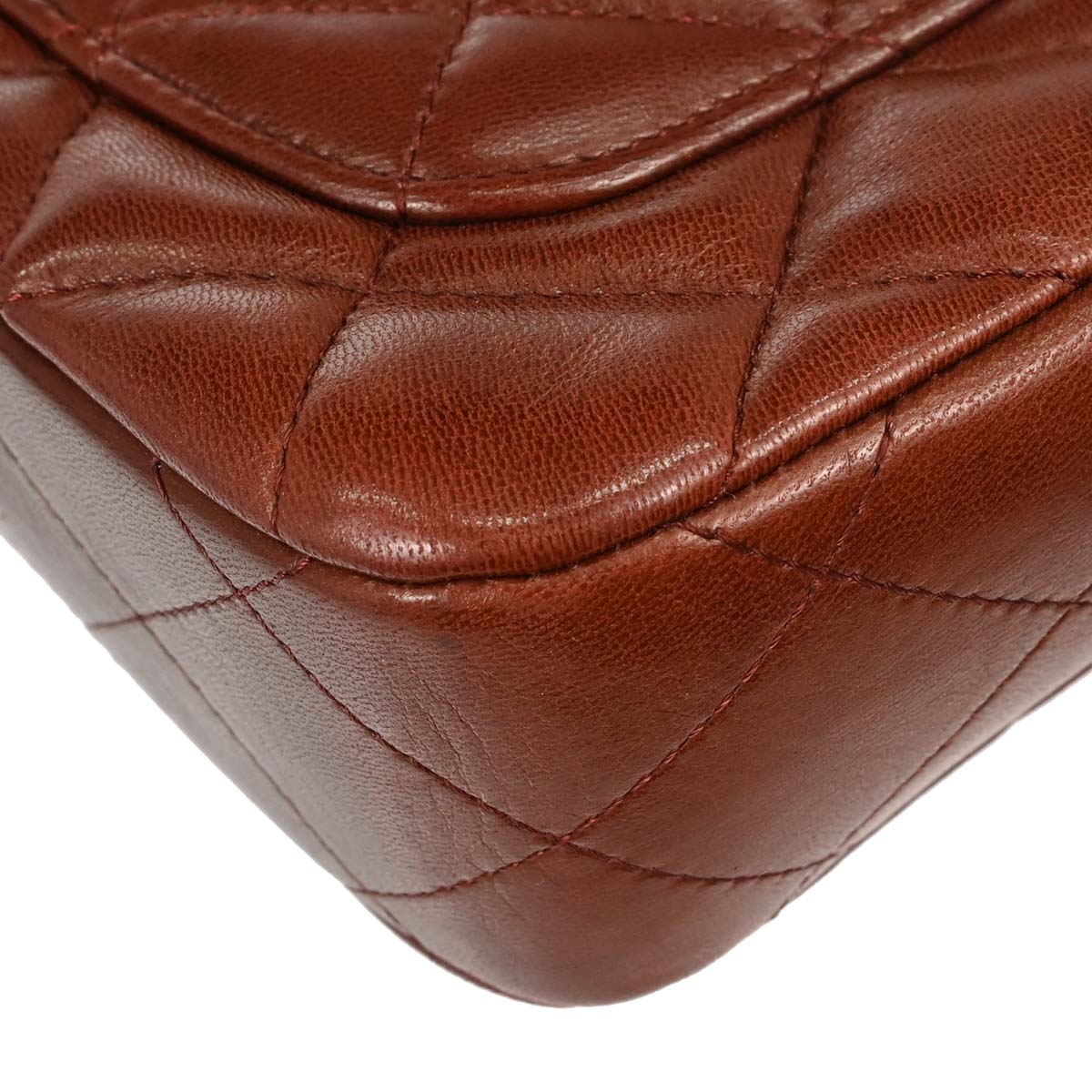 Chanel Brown Lambskin Handbag