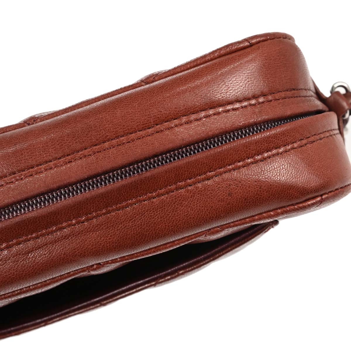 Chanel Brown Lambskin Handbag