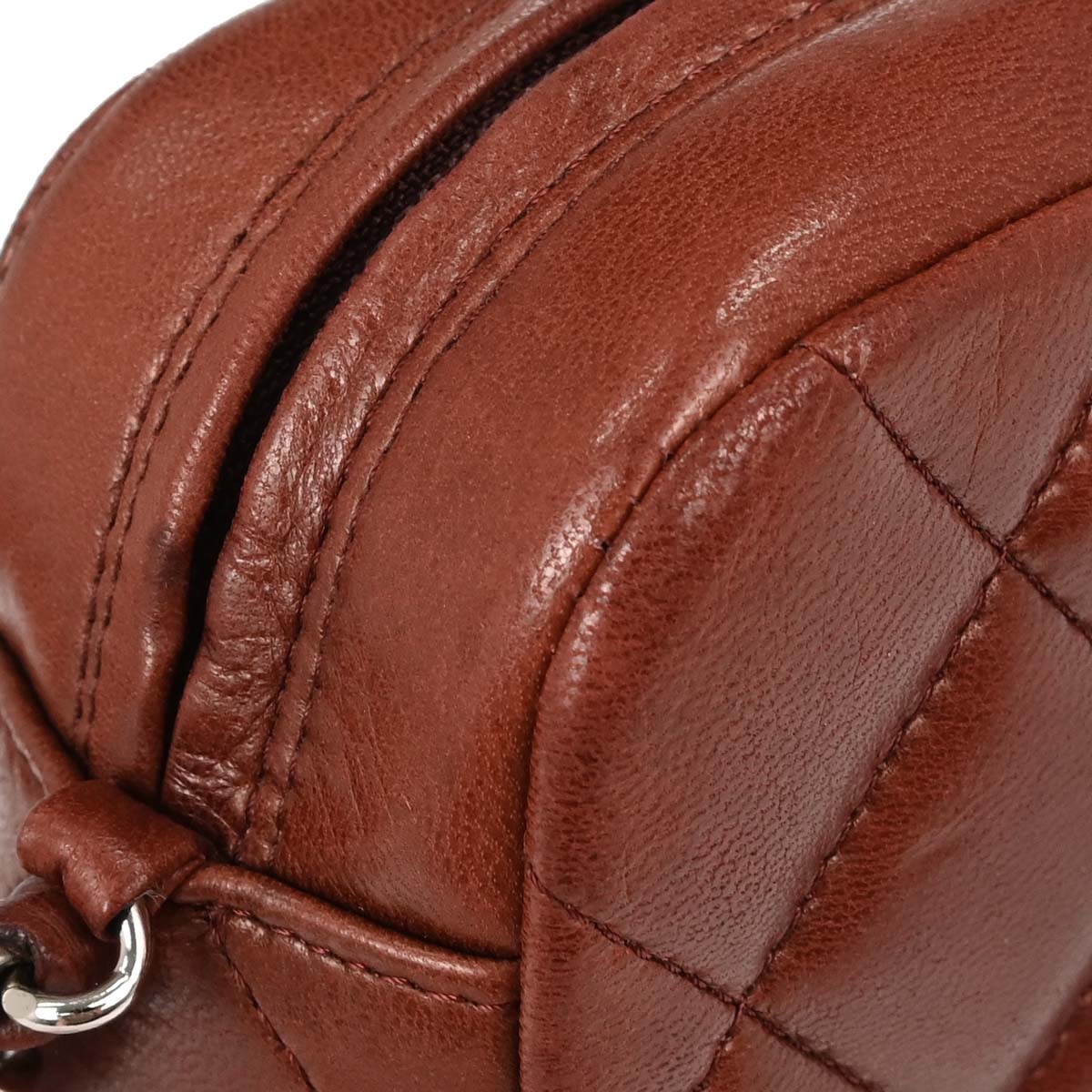 Chanel Brown Lambskin Handbag