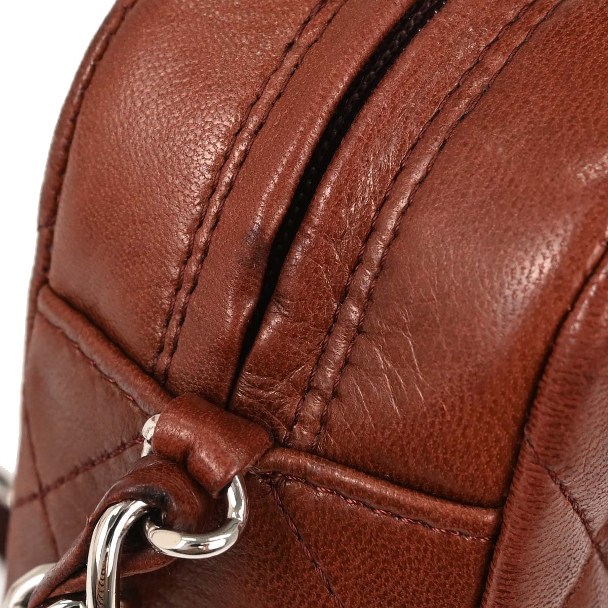 Chanel Brown Lambskin Handbag