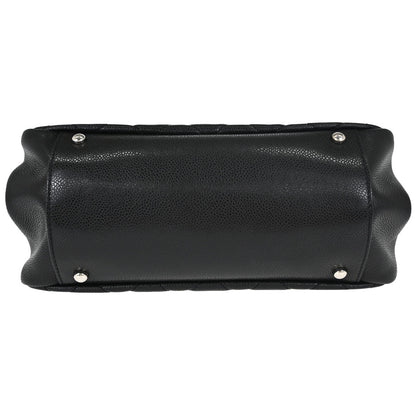 Chanel Black Caviar Skin Bowler Bag Handbag