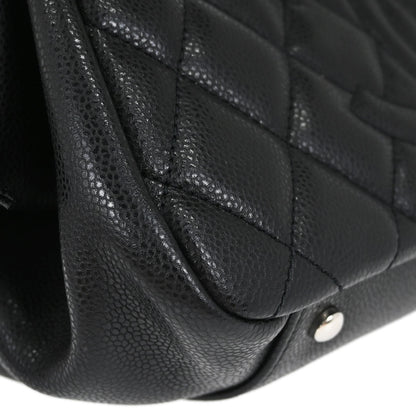 Chanel Black Caviar Skin Bowler Bag Handbag