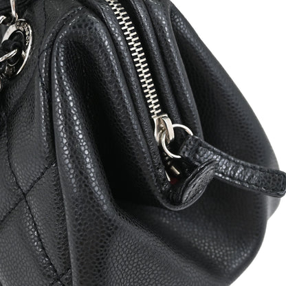 Chanel Black Caviar Skin Bowler Bag Handbag