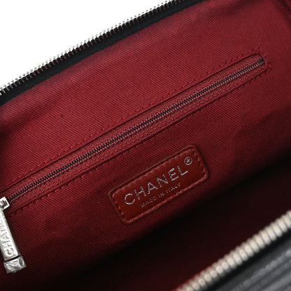 Chanel Black Caviar Skin Bowler Bag Handbag