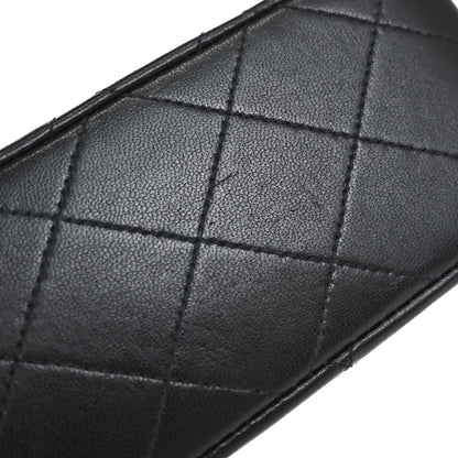 Chanel Black Lambskin Small Double Flap Shoulder Bag