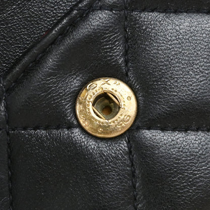 Chanel Black Lambskin Small Double Flap Shoulder Bag