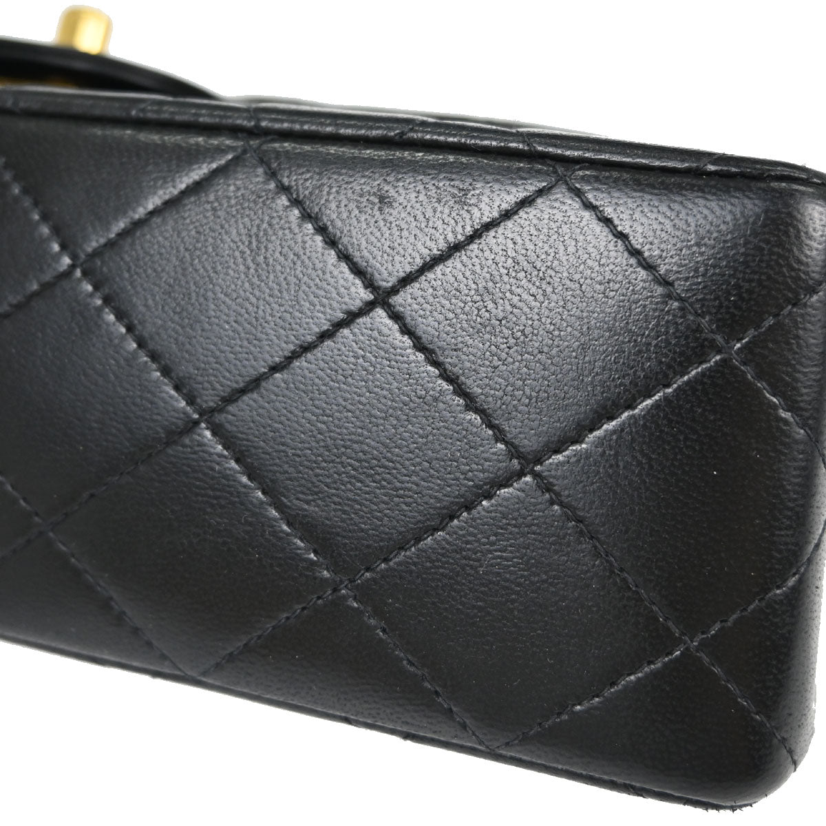 Chanel Black Lambskin Medium Classic Double Flap Shoulder Bag