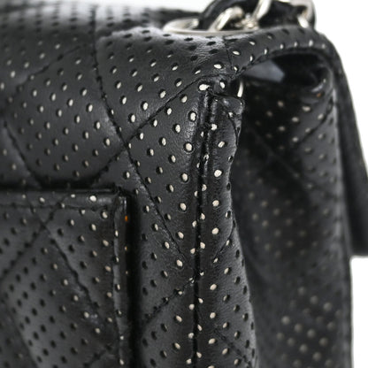 Chanel Black Lambskin Mini Classic Square Flap Shoulder Bag 17