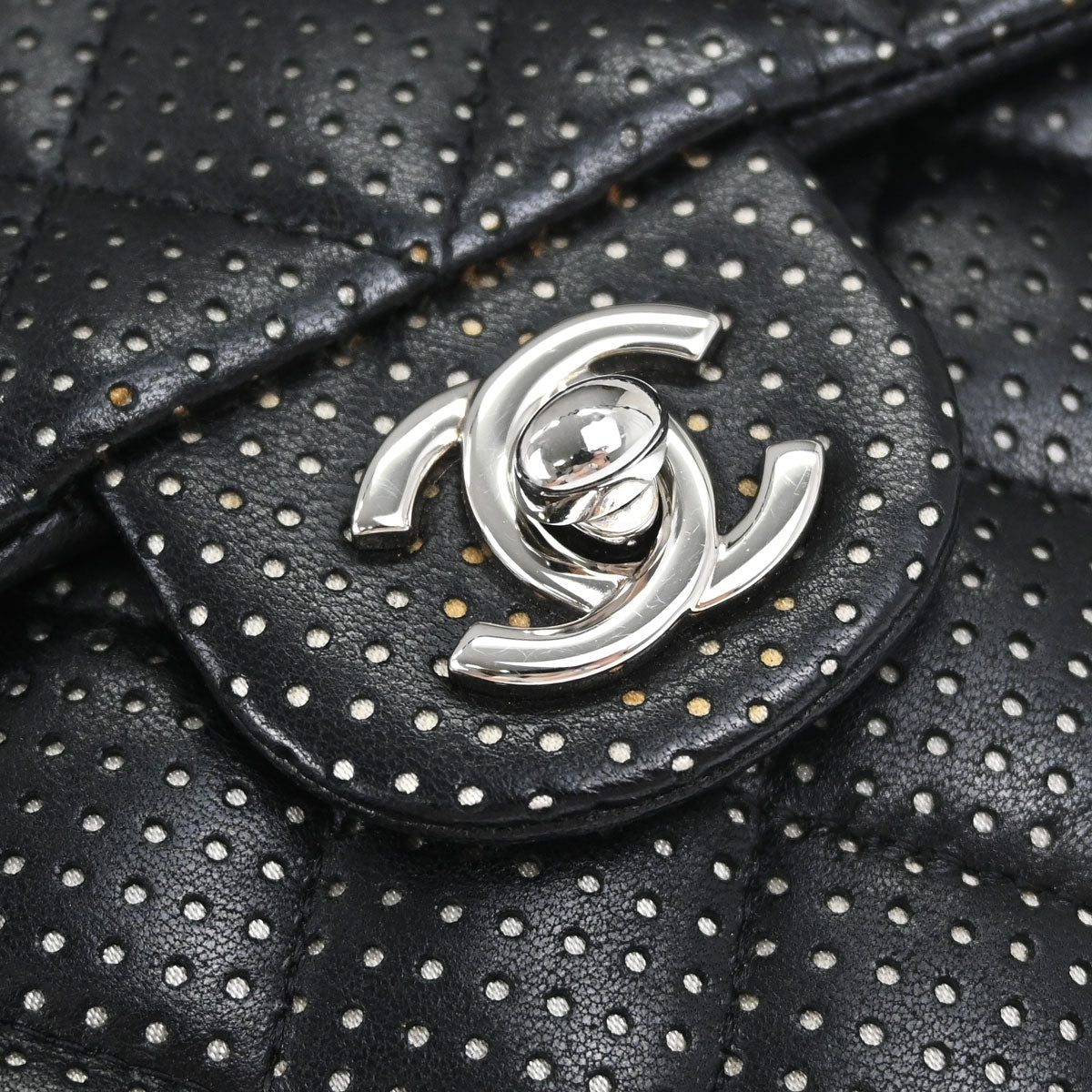 Chanel Black Lambskin Mini Classic Square Flap Shoulder Bag 17