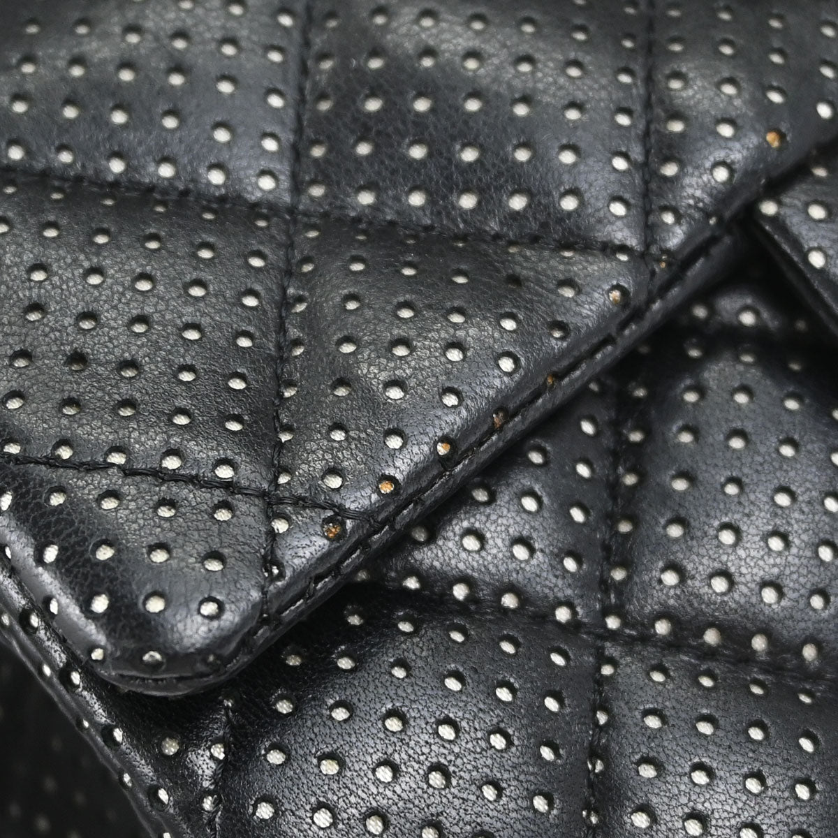 Chanel Black Lambskin Mini Classic Square Flap Shoulder Bag 17