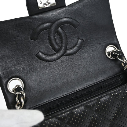 Chanel Black Lambskin Mini Classic Square Flap Shoulder Bag 17