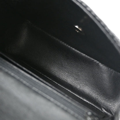 Chanel Black Lambskin Mini Classic Square Flap Shoulder Bag 17