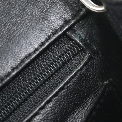 Chanel Black Lambskin Mini Classic Square Flap Shoulder Bag 17
