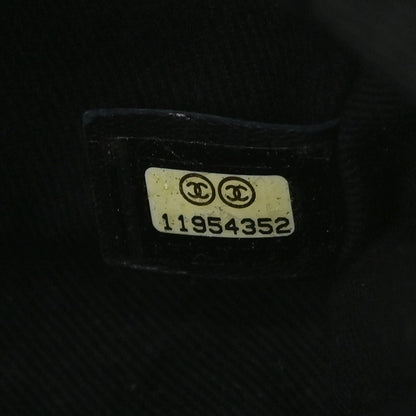 Chanel 2006-2008 Black Lambskin Chain Around East West Shoulder Bag