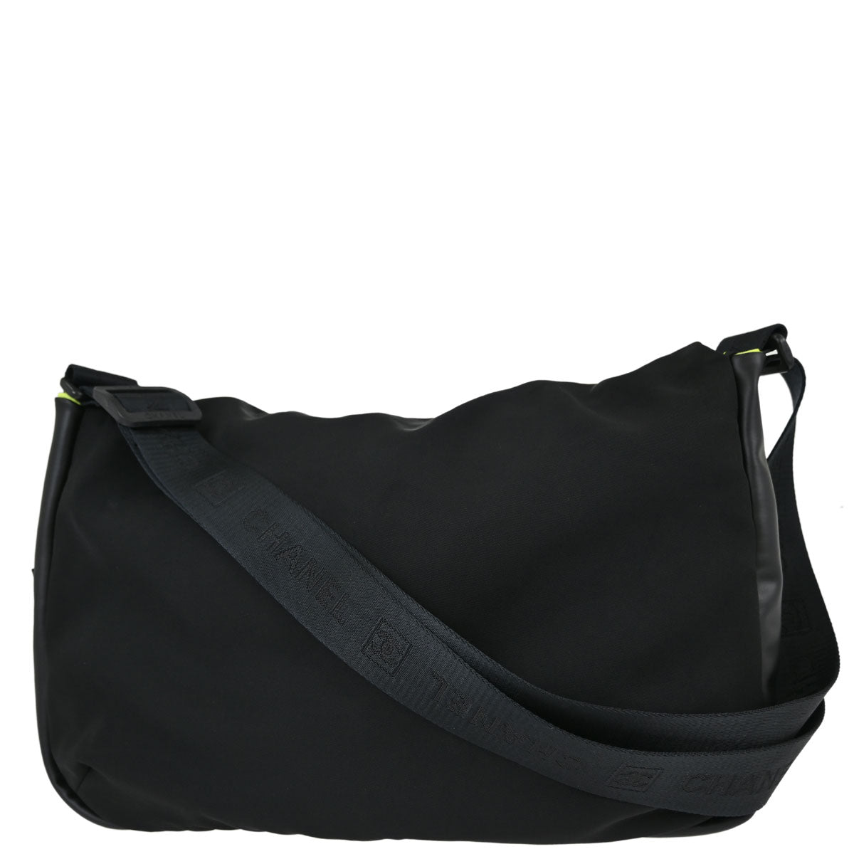 Chanel Black Nylon Sport Line Messenger Bag Shoulder Bag