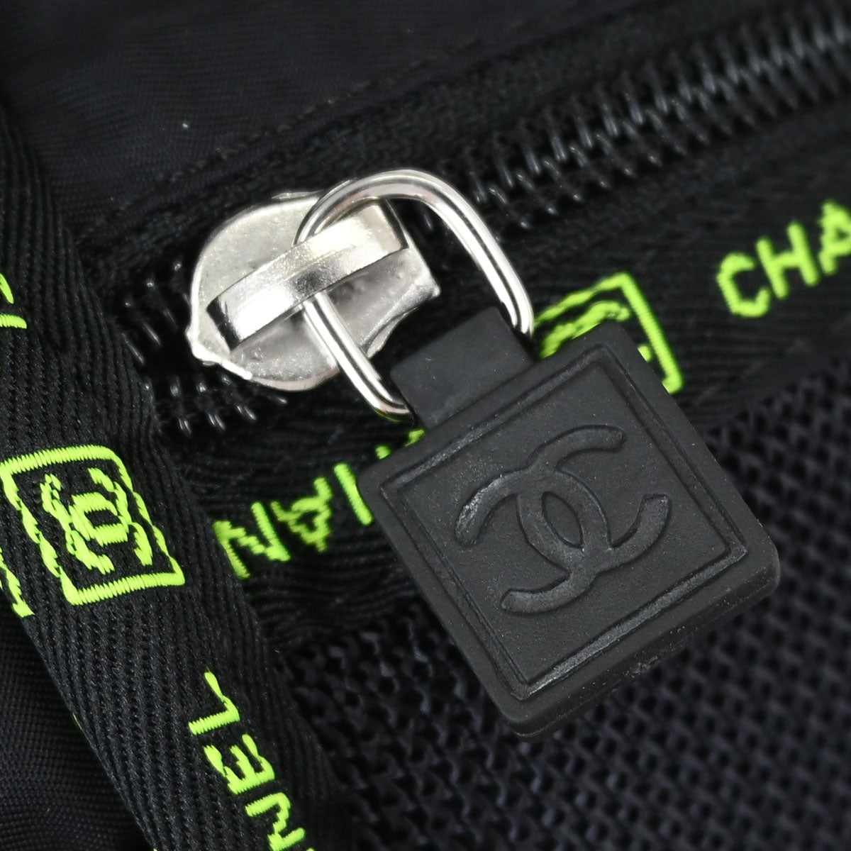 Chanel Black Nylon Sport Line Messenger Bag Shoulder Bag
