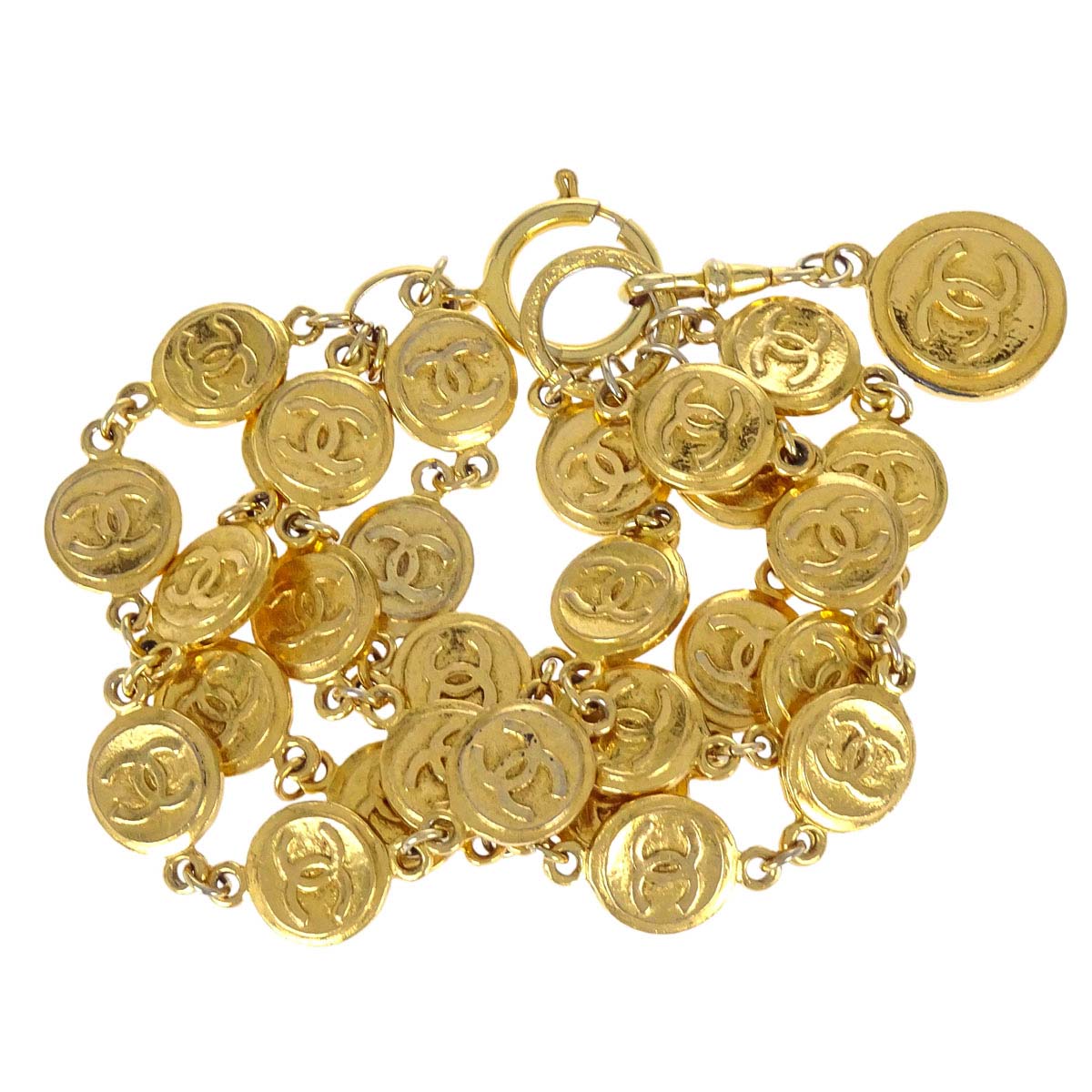 Chanel Gold Chain CC Medallion Bracelet Accessories