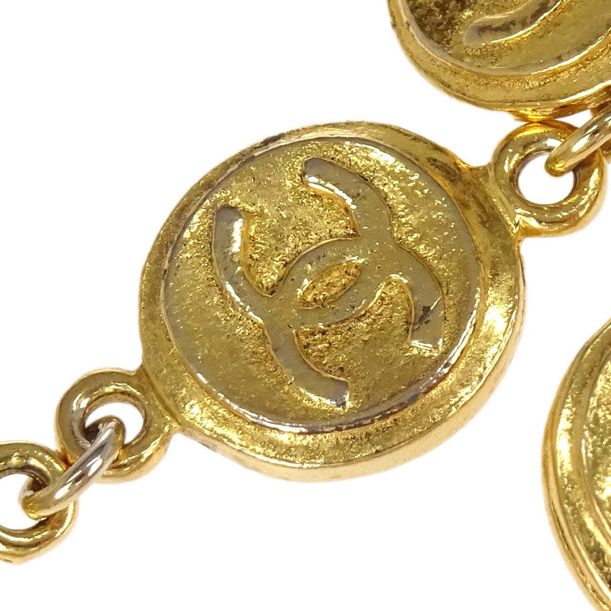 Chanel Gold Chain CC Medallion Bracelet Accessories