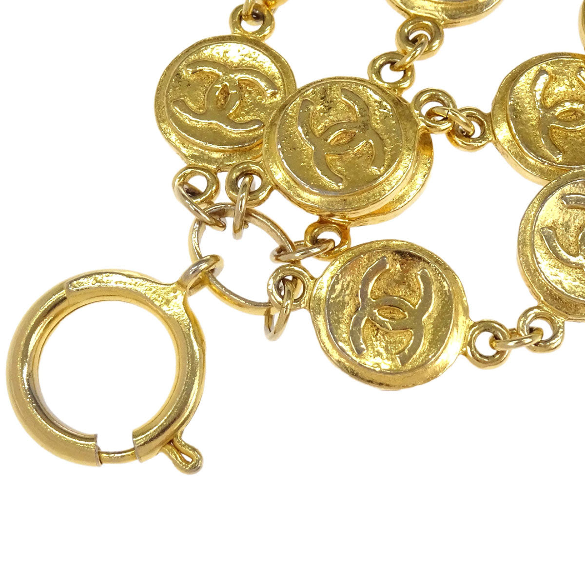 Chanel Gold Chain CC Medallion Bracelet Accessories