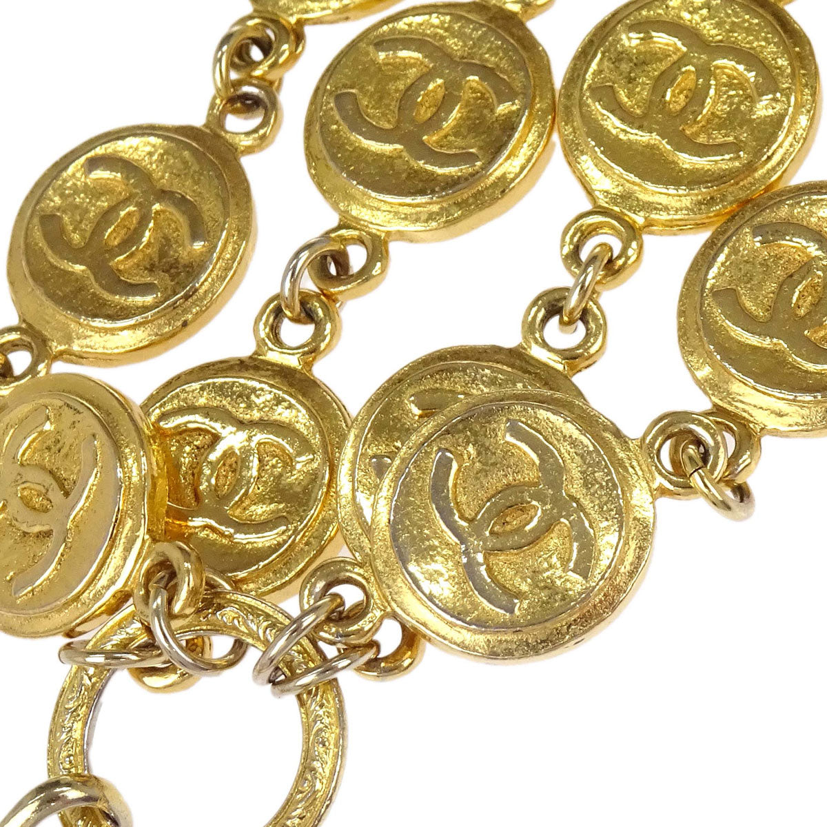 Chanel Gold Chain CC Medallion Bracelet Accessories