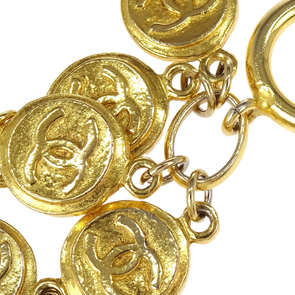 Chanel Gold Chain CC Medallion Bracelet Accessories
