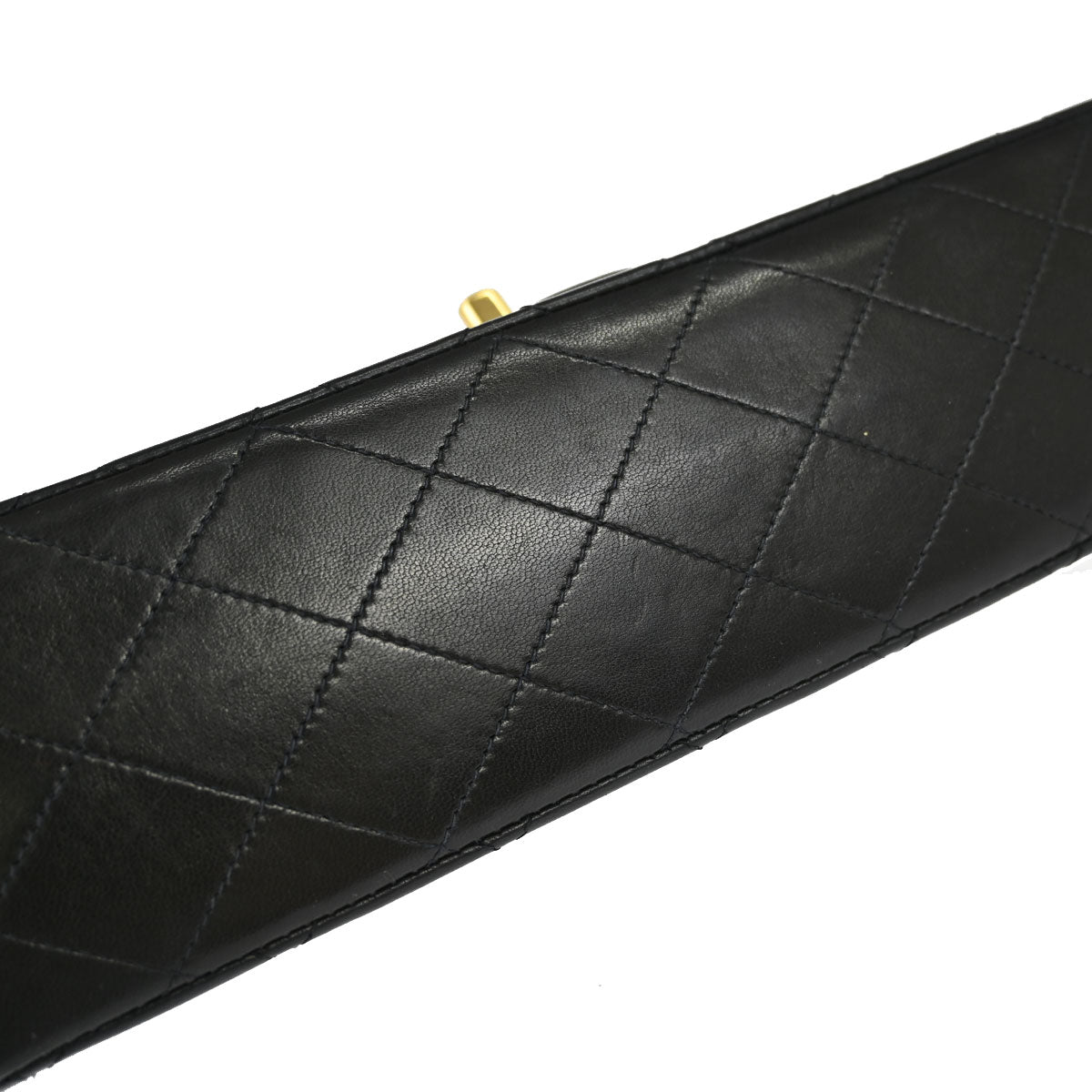 Chanel Black Lambskin Medium Classic Double Flap Shoulder Bag