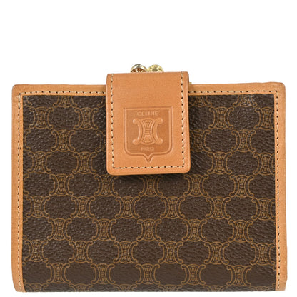 Celine Brown PVC Macadam Bifold Wallet