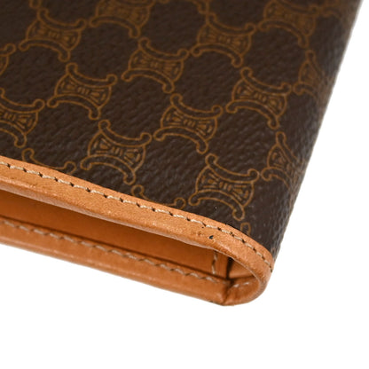 Celine Brown PVC Macadam Bifold Wallet