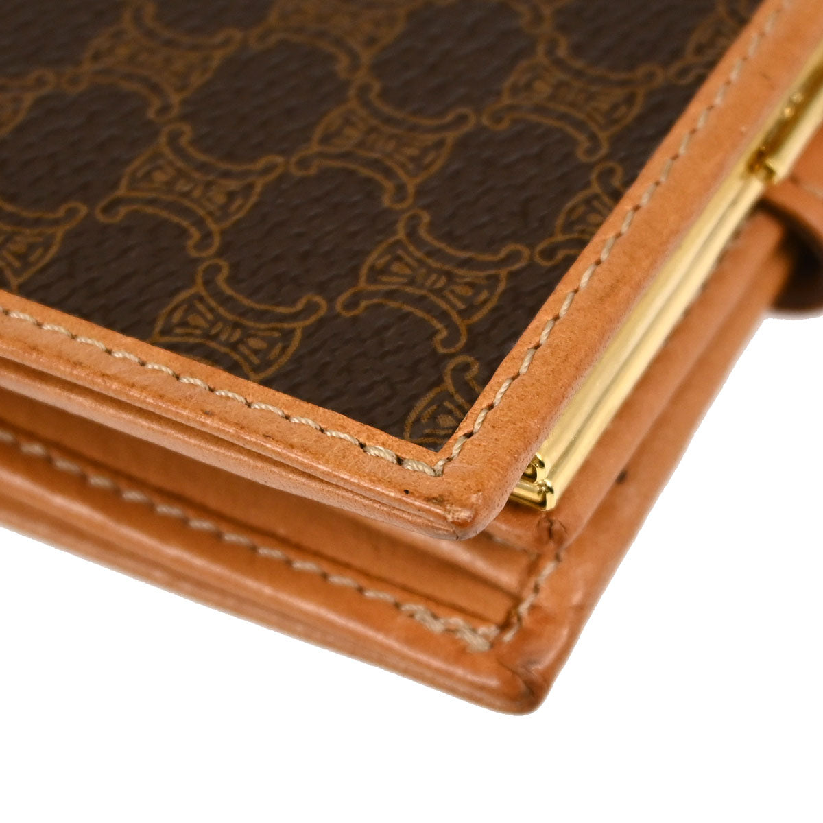 Celine Brown PVC Macadam Bifold Wallet