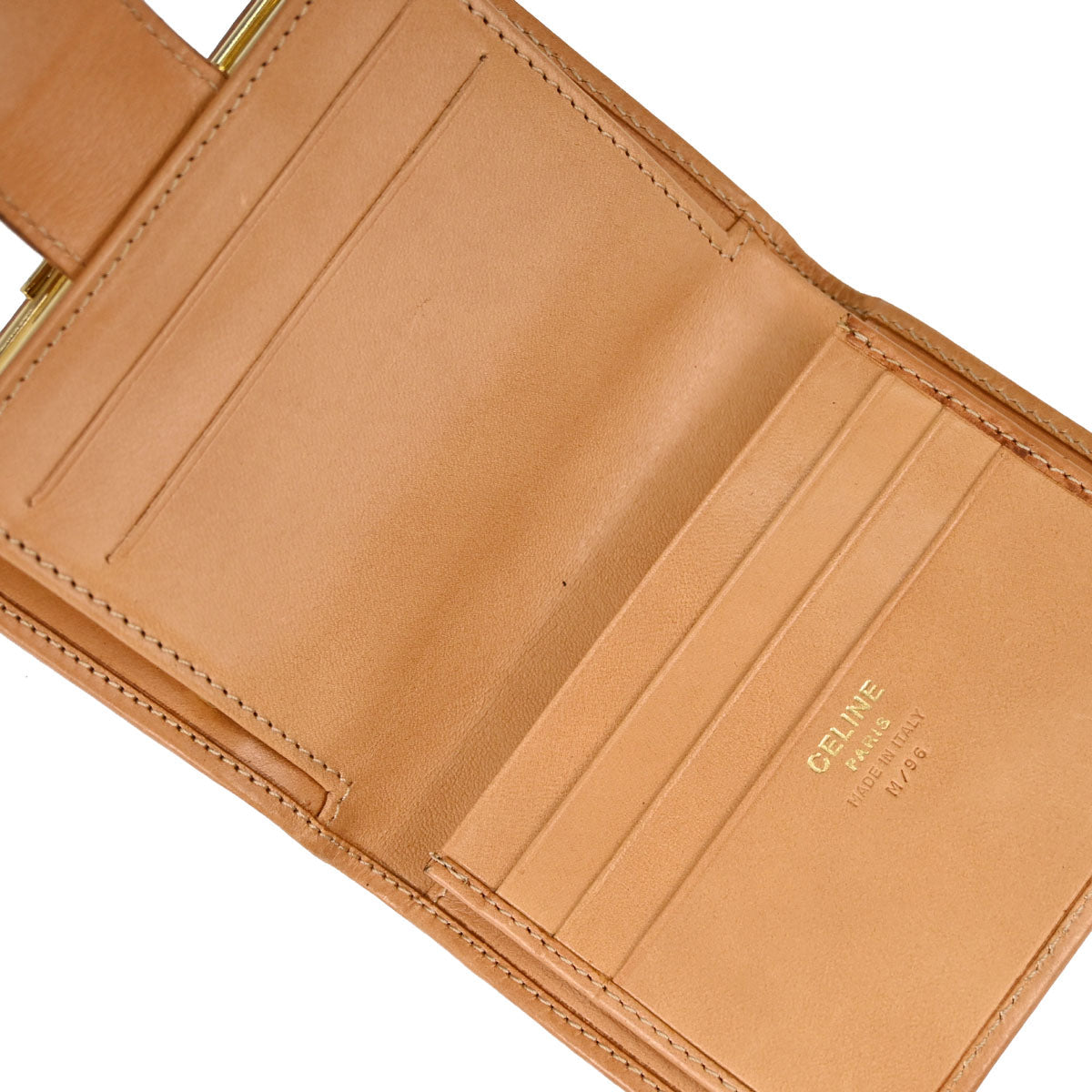 Celine Brown PVC Macadam Bifold Wallet