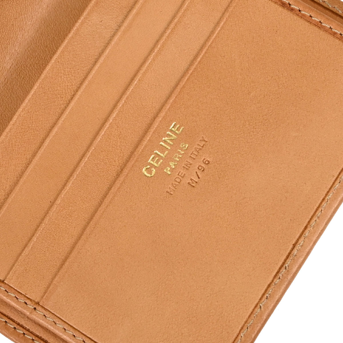 Celine Brown PVC Macadam Bifold Wallet