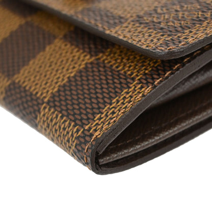 Louis Vuitton Damier Porte Monnaie Plat Coin Case Wallet N61930