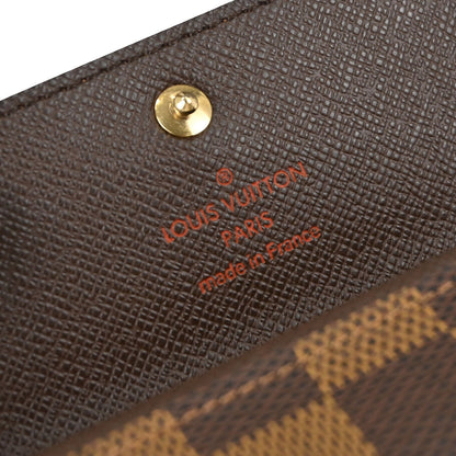 Louis Vuitton Damier Porte Monnaie Plat Coin Case Wallet N61930