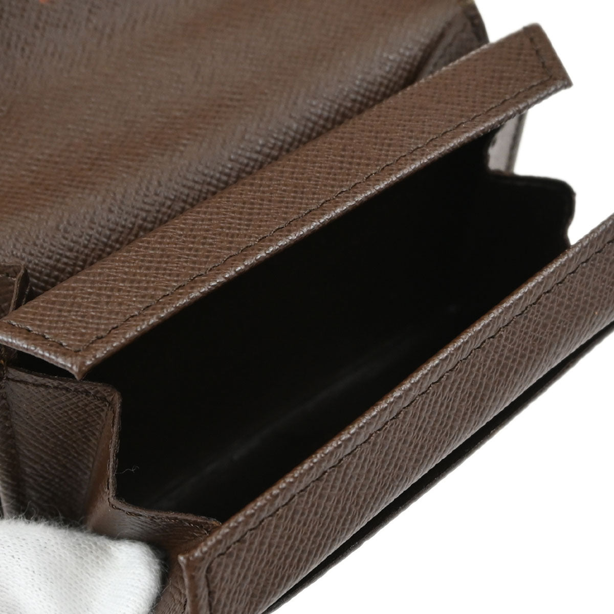 Louis Vuitton Damier Porte Monnaie Plat Coin Case Wallet N61930
