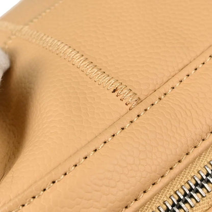 Chanel 2005-2006 Beige Caviar Skin Wild Stitch Choco Bar Handbag