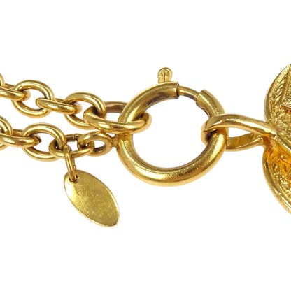 Chanel Gold Quilted CC Pendant Necklace 3857