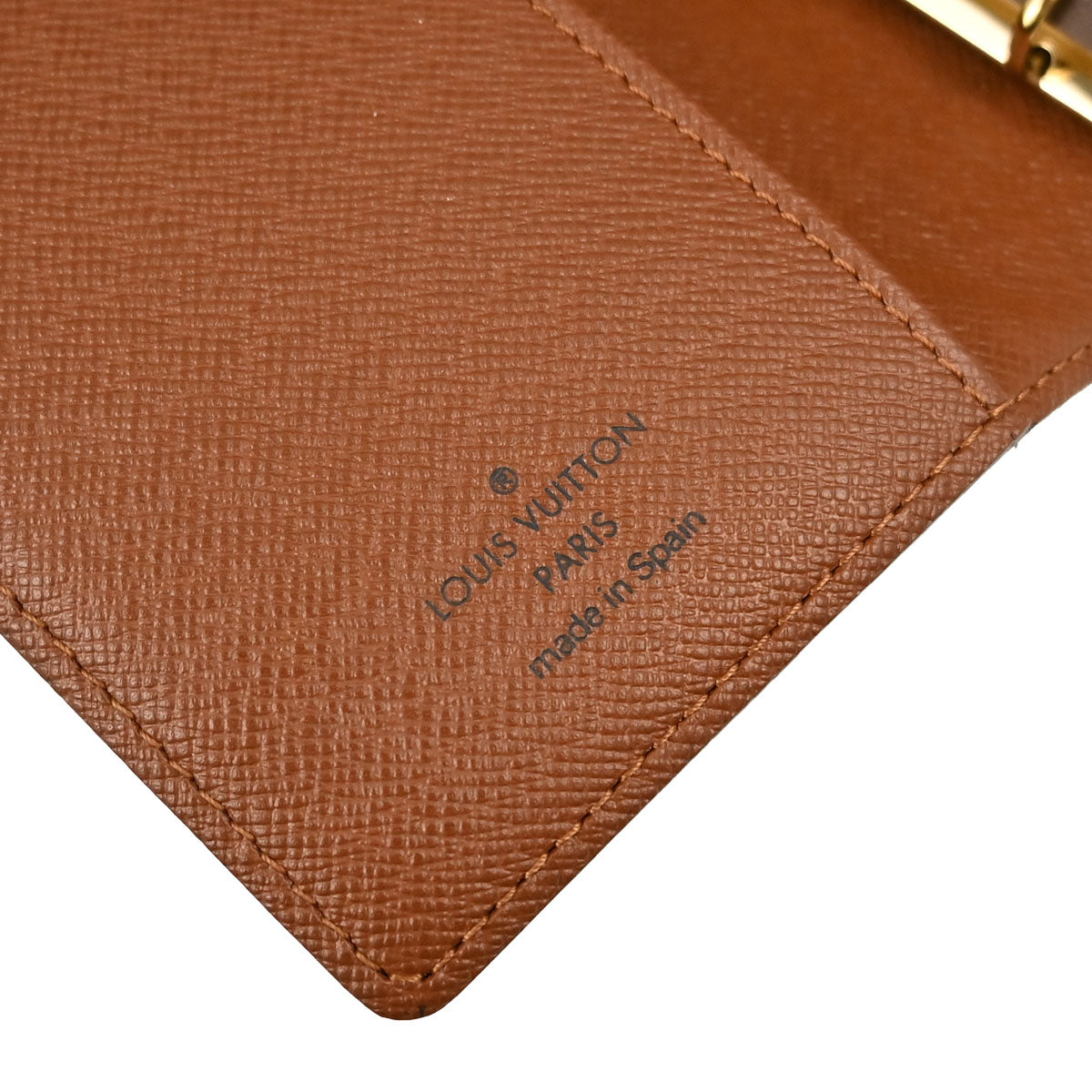 Louis Vuitton Monogram Agenda PM Notebook Cover R20005 Small Good